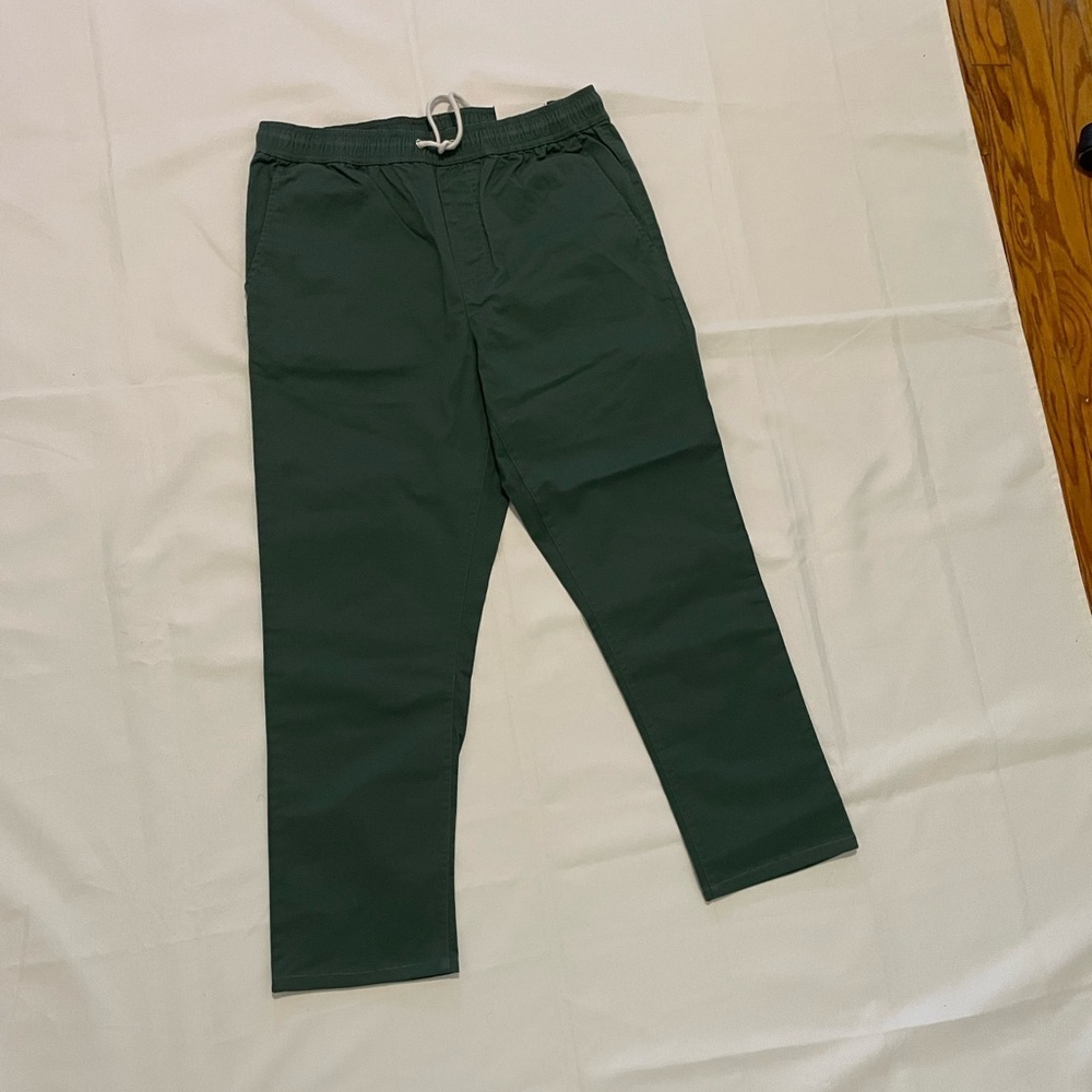 Forever 21 Slim-Stretch Green Pants